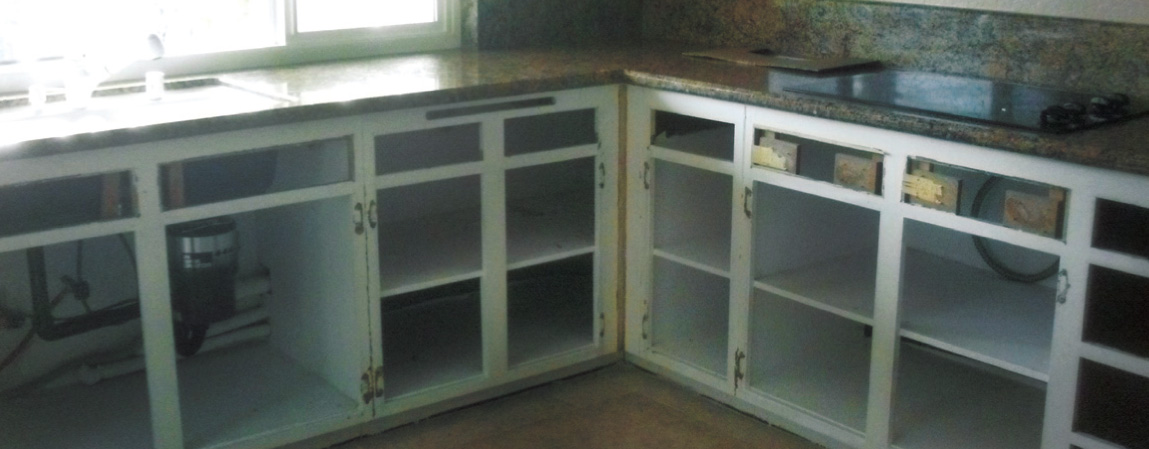 striped cabinet